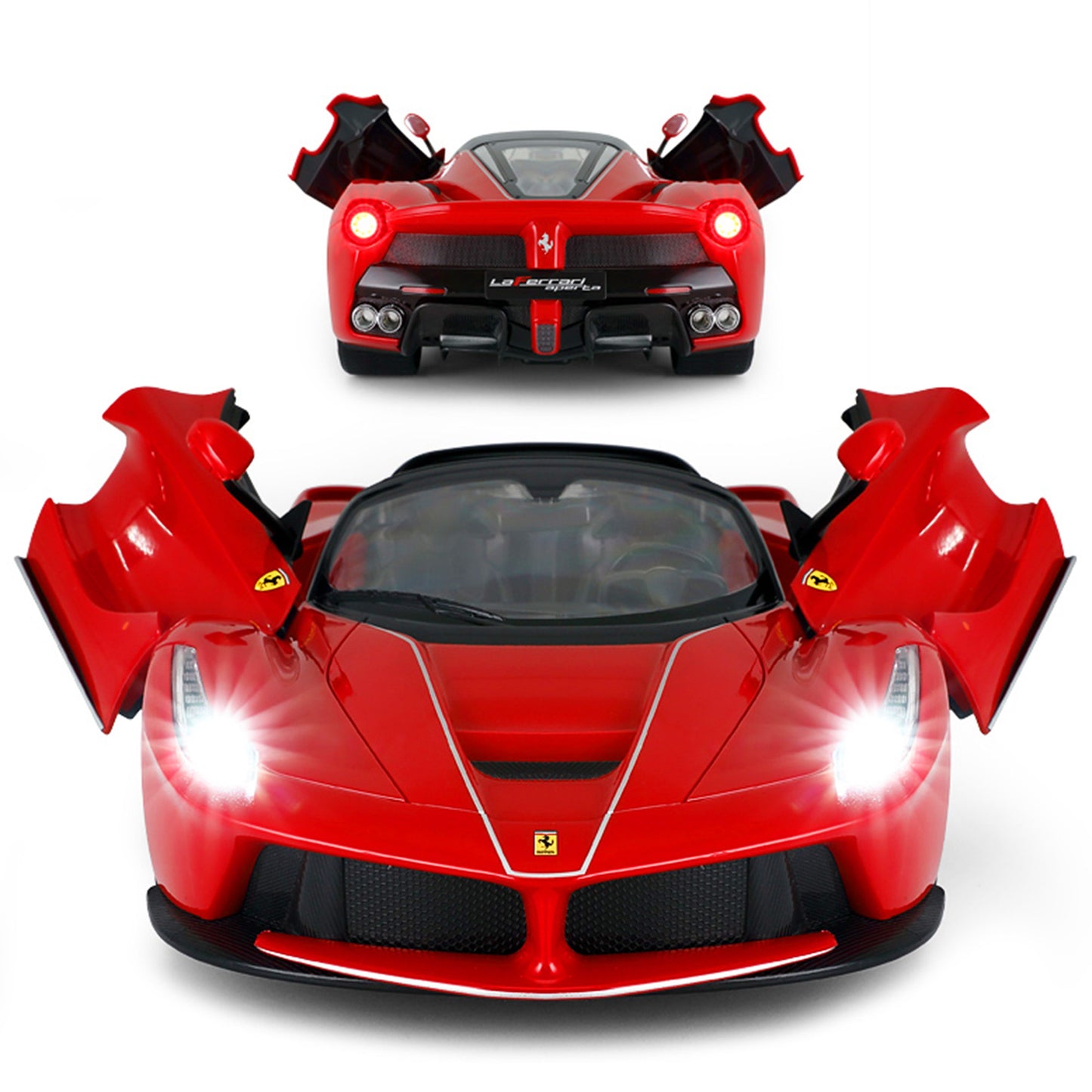 Ferrari LaFerrari Aperta RC Car 1/14 Scale Licensed Remote Control Toy Car with Drift Function, Open Doors and Working Lights by Rastar