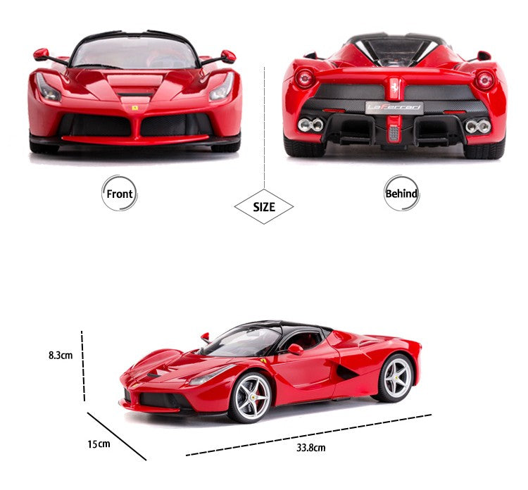 Ferrari LaFerrari RC Car 1/14 Scale Licensed Remote Control Toy Car with Open Butterfly Doors and Working Lights by Rastar