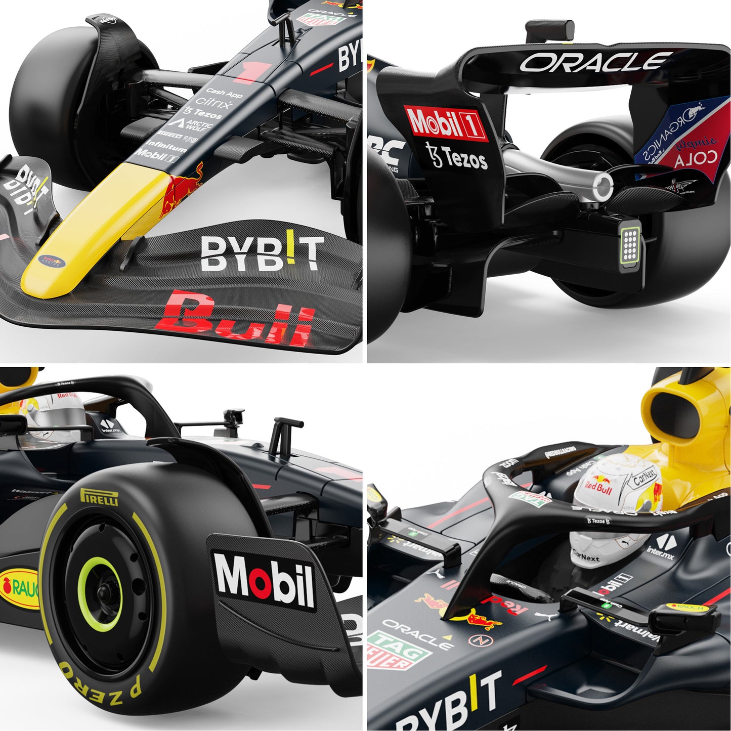 Oracle Red Bull Racing RB18 RC Car 1/12 Scale Licensed Remote Control Toy Car, Official F1 Merchandise by Rastar