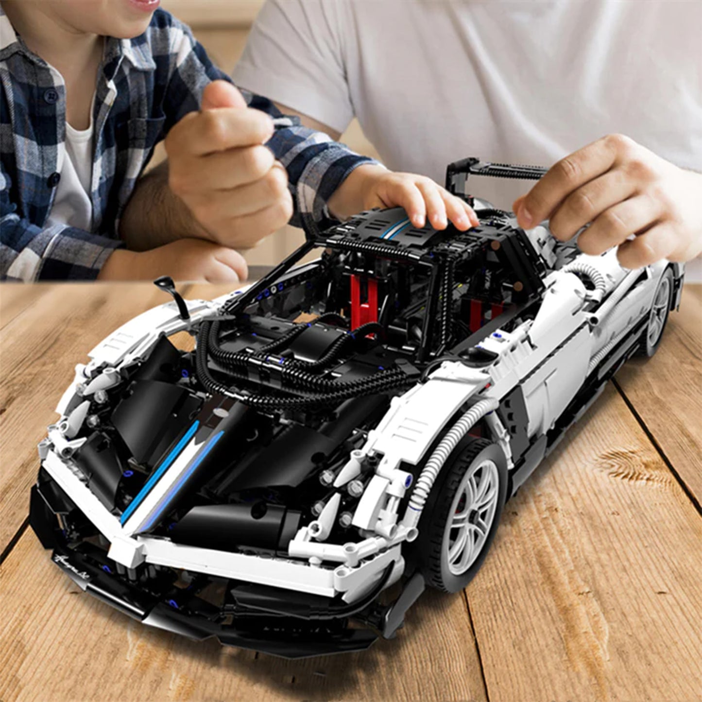 Pagani Huayra BC Roadster 1/8 Licensed Building Kit/Assemble Remote Control Car by RASTAR, 97900