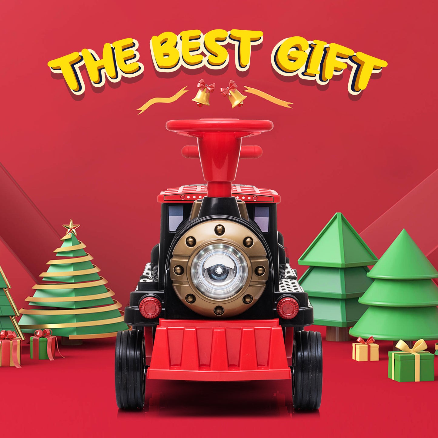 Locomotive Train with Carriage for Kids and Parents 12V