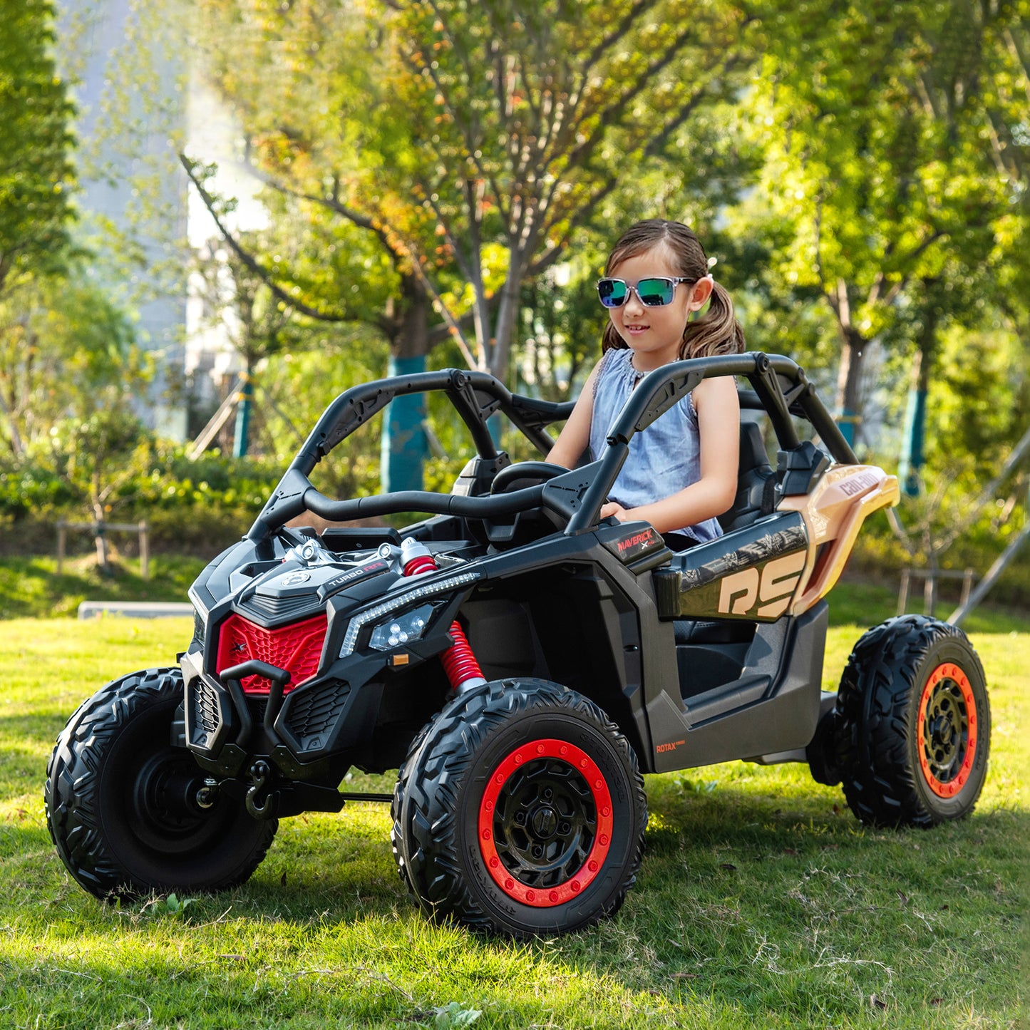 CAN-AM Buggy 2 Seater 24V 4WD Electric UTV Kids' Ride-On Car with Remote Control, Licensed