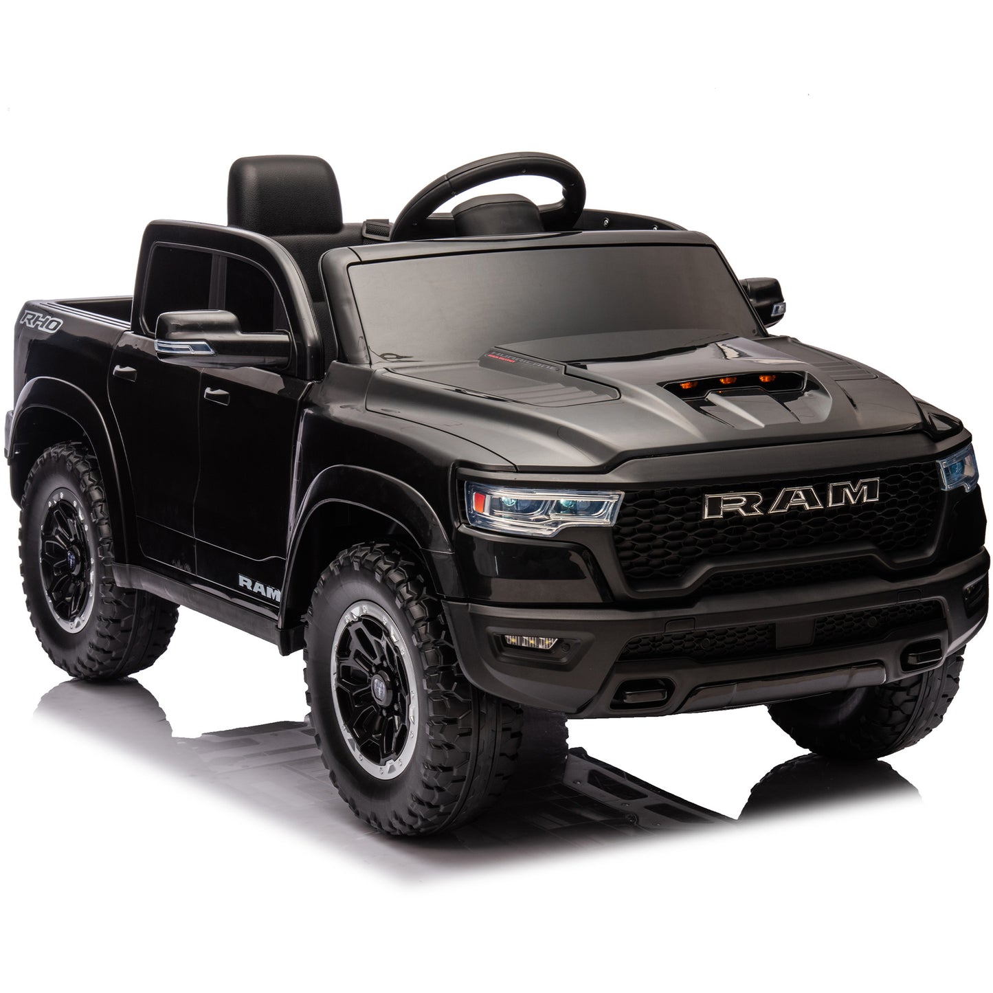 Licensed RAM 24V Ride-On Truck for Kids Ages 3+ with Parent Remote, LED Lights, MP3, Dual Speed & Suspension