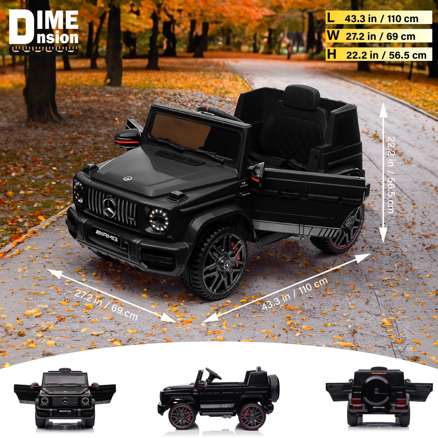 Mercedes-Benz AMG G63 with Remote Control and Leather Seat 12V Licensed