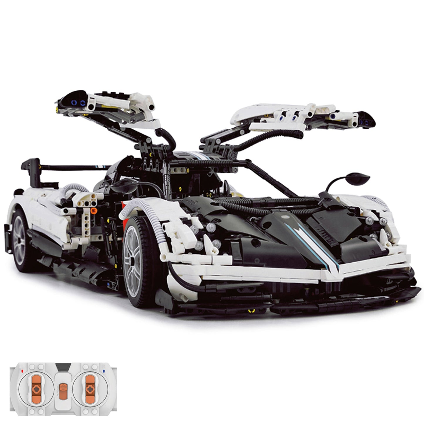 Pagani Huayra BC Roadster 1/8 Licensed Building Kit/Assemble Remote Control Car by RASTAR, 97900