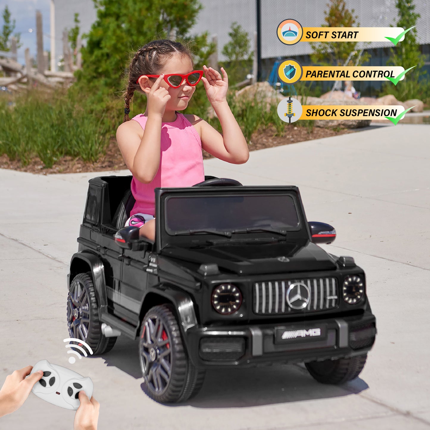 Mercedes-Benz AMG G63 with Remote Control and Leather Seat 12V Licensed