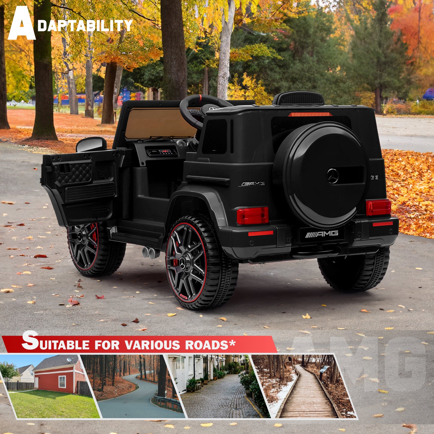 Mercedes-Benz AMG G63 with Remote Control and Leather Seat 12V Licensed