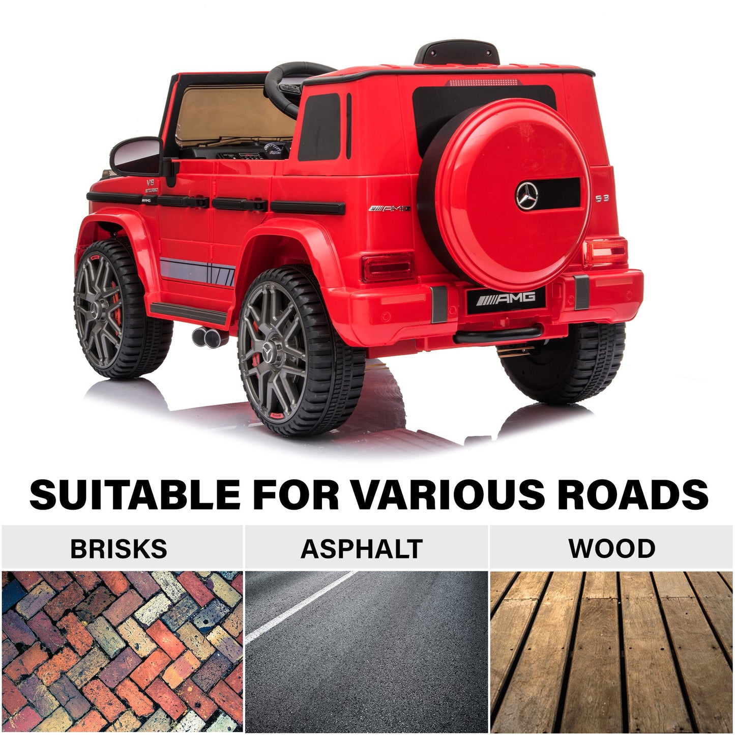 Mercedes-Benz AMG G63 with Remote Control and Leather Seat 12V Licensed