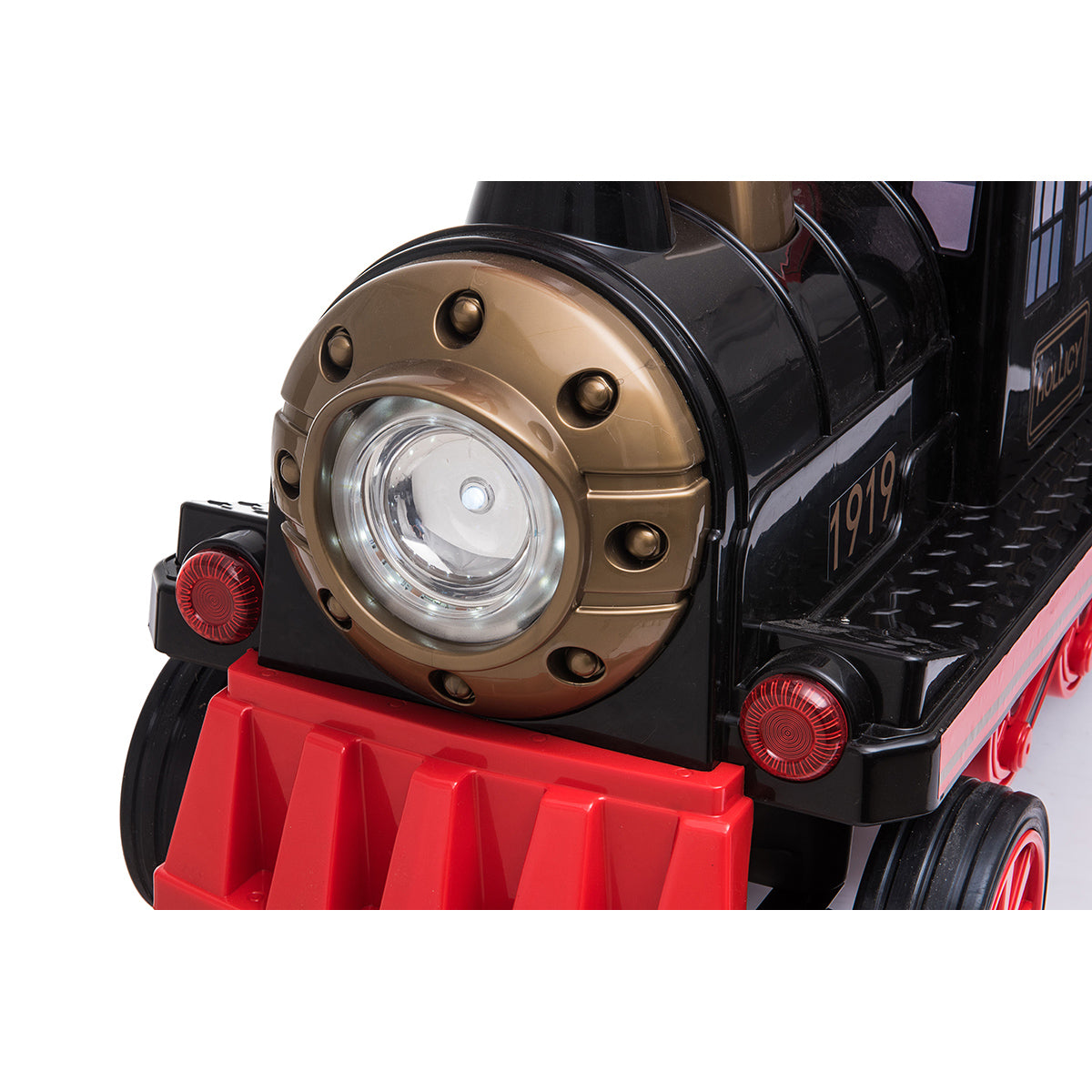 Locomotive with Carriage 12V Electric Motorized Ride-On Train for Kids and Parents, Voltz Toys