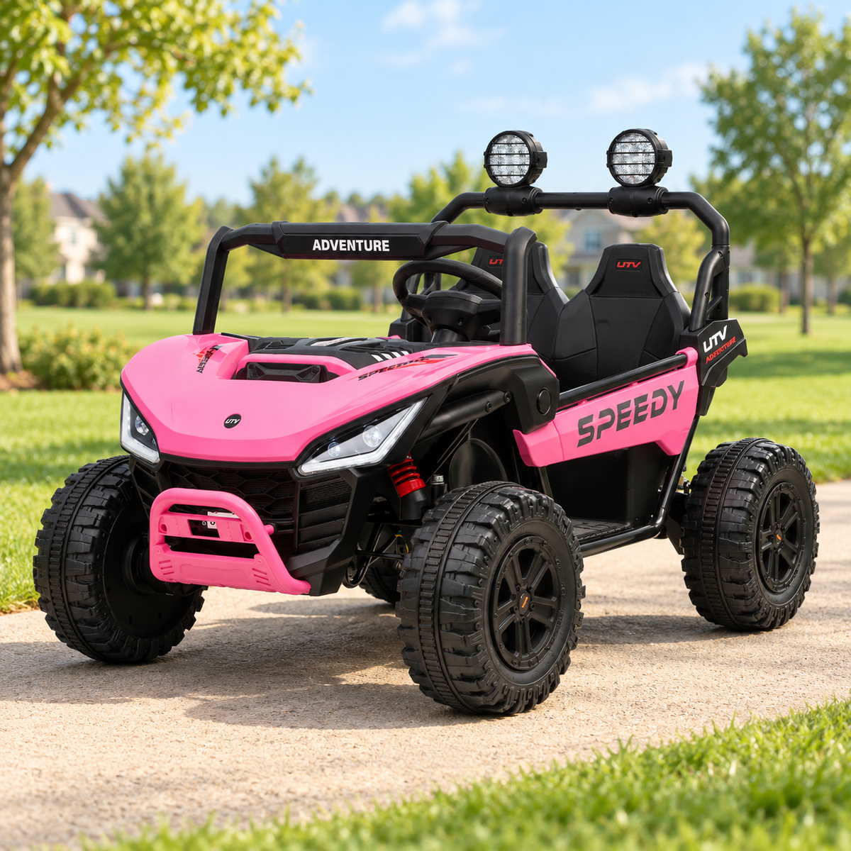 Kids’ electric ride-on ATVs and UTVs
