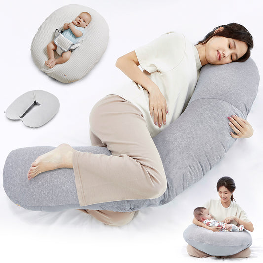 Unilove Hopo 7-in-1 Pregnancy & Nursing Pillow Gray