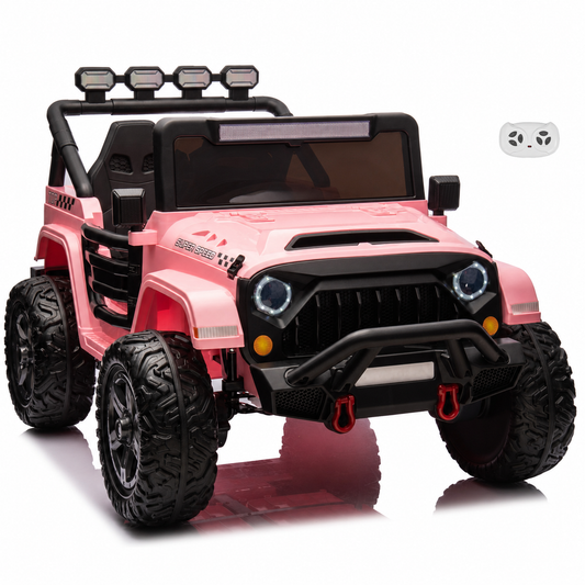HAVOC 2 Seater Jeep 24V Kids Ride On Car Toy with Open Doors, Realistic Lights and Remote Control