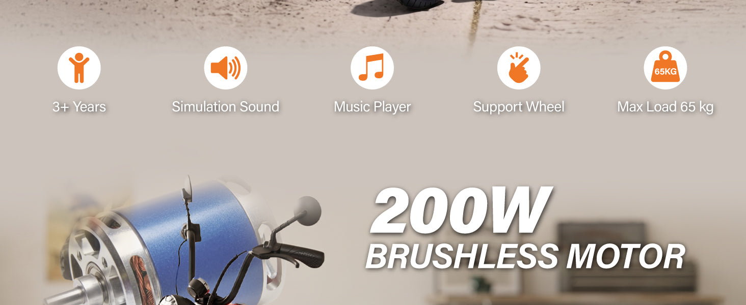 BMW R 18 24V Kids Ride-On Motorcycle with 200W Brushless Motor and Music Player