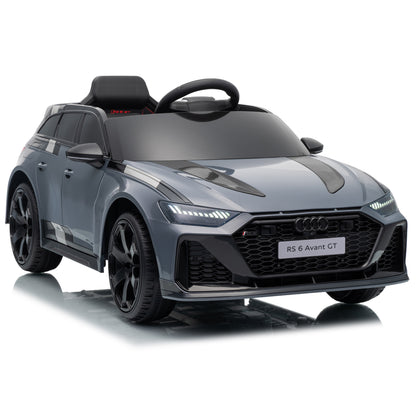 Officially Licensed Audi RS 6 Avant GT 12V Single-Seat Kids Ride-On Car with Remote Control