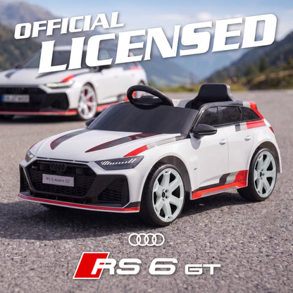 Officially Licensed Audi RS 6 Avant GT 12V Single-Seat Kids Ride-On Car with Remote Control
