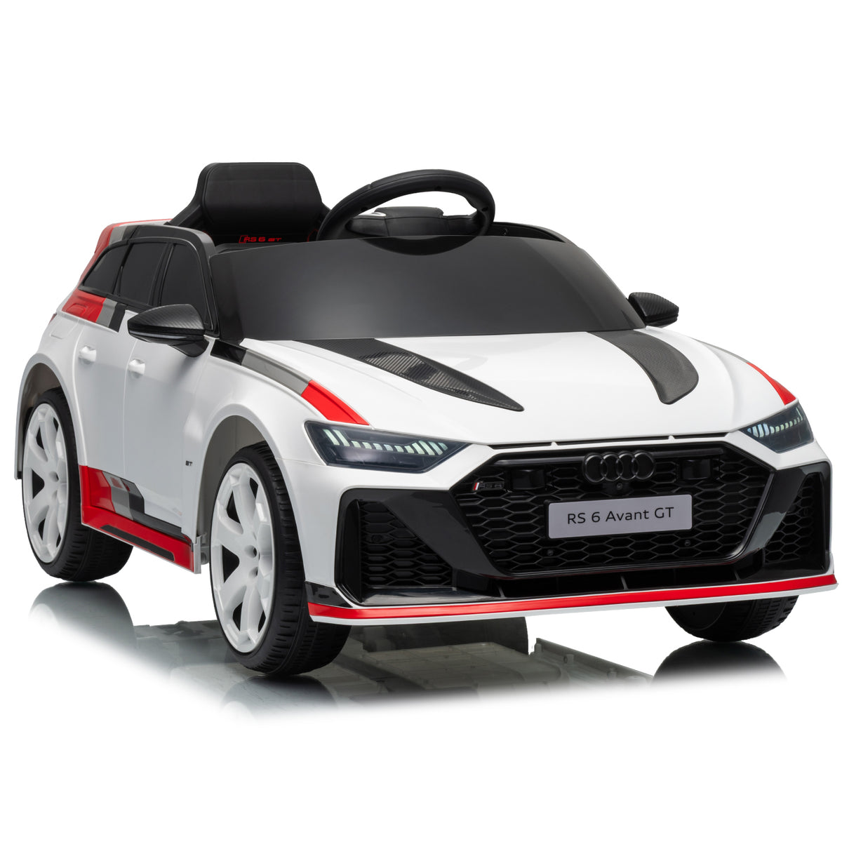 Officially Licensed Audi RS 6 Avant GT 12V Single-Seat Kids Ride-On Car with Remote Control
