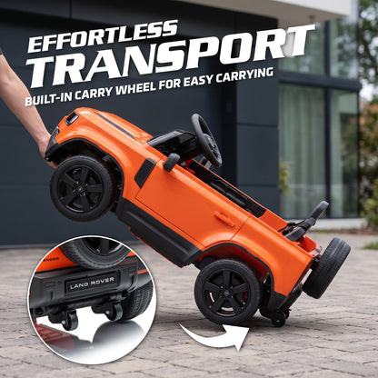 Official Licensed Land Rover Defender 110 12V Kids Ride-On Car with Parental Remote Control