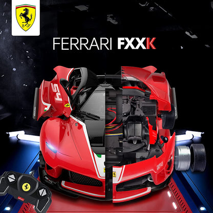 【BUILDING KIT】Rastar 1/18 Ferrari FXX-K EVO DIY Building Kit with Remote Control, 92pcs - Voltz Toys