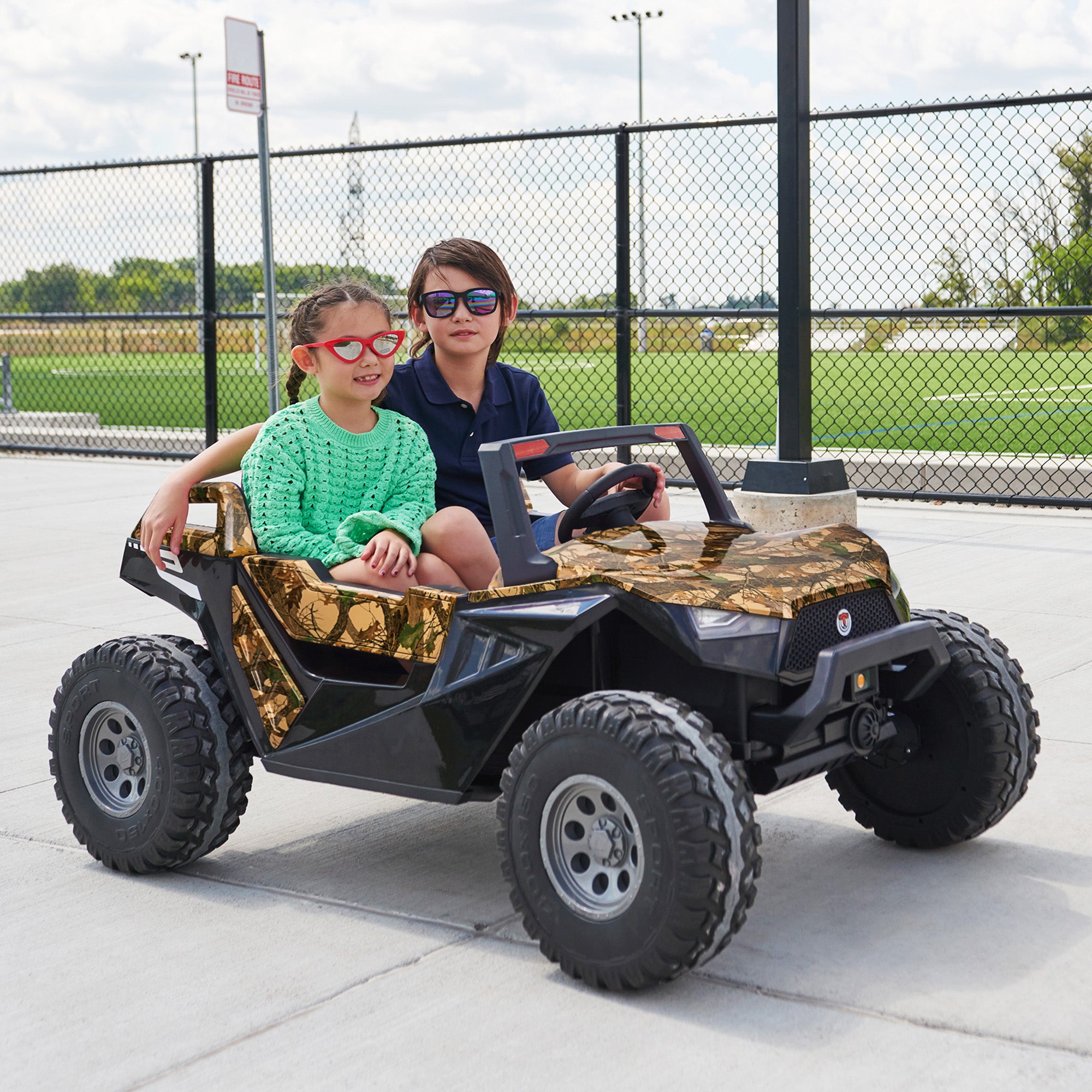 Dune Buggy Off Road UTV with Remote Control and Rubber Tires 2 Seater Kids Republic Store