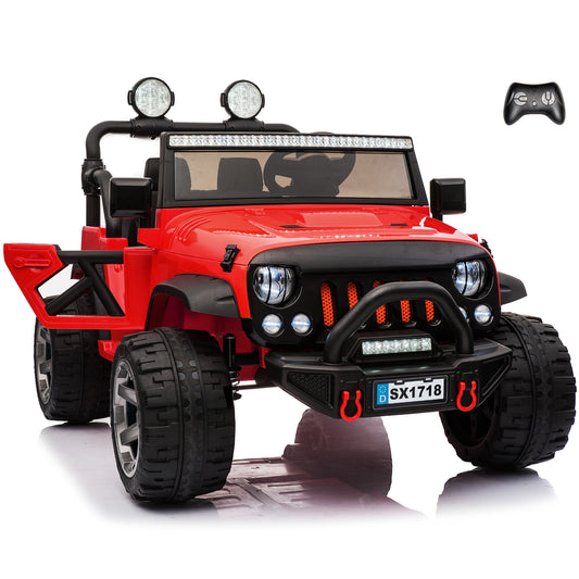 Jeep Wrangler 12V & 24V 2 Seater Classic Ride on Car Toy with Remote Control and MP3 Player