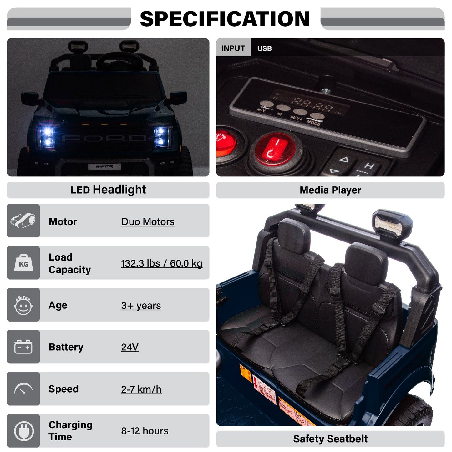 Ford F-150 Raptor (24V 2 Seater)