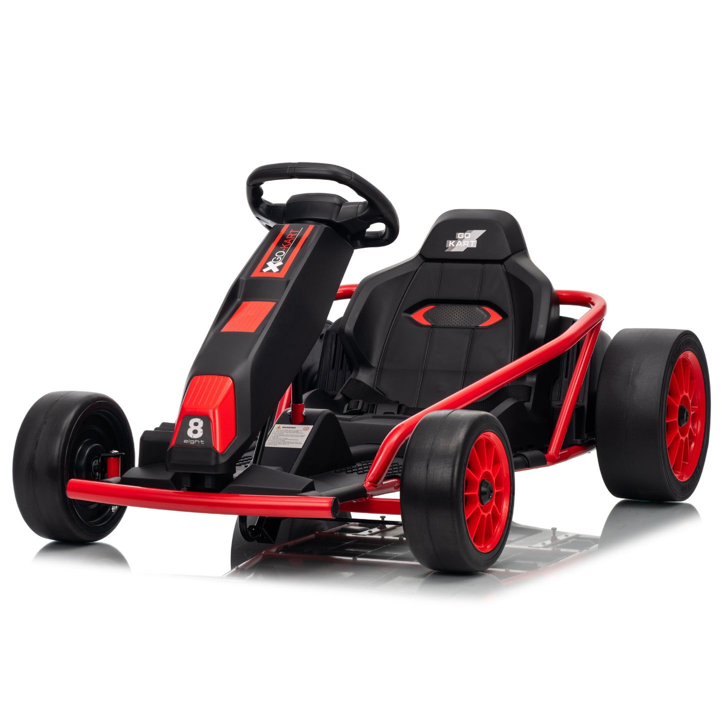 Go Kart 24V High-Speed Outdoor Racer Drifter with Seat Belt [Upgraded Design]