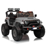 Muncher Jeep 24V 2-Seater Kids Ride-On Off-Road Vehicle – 4 Motors, EVA Wheels, LED Lights & Expandable Cabin