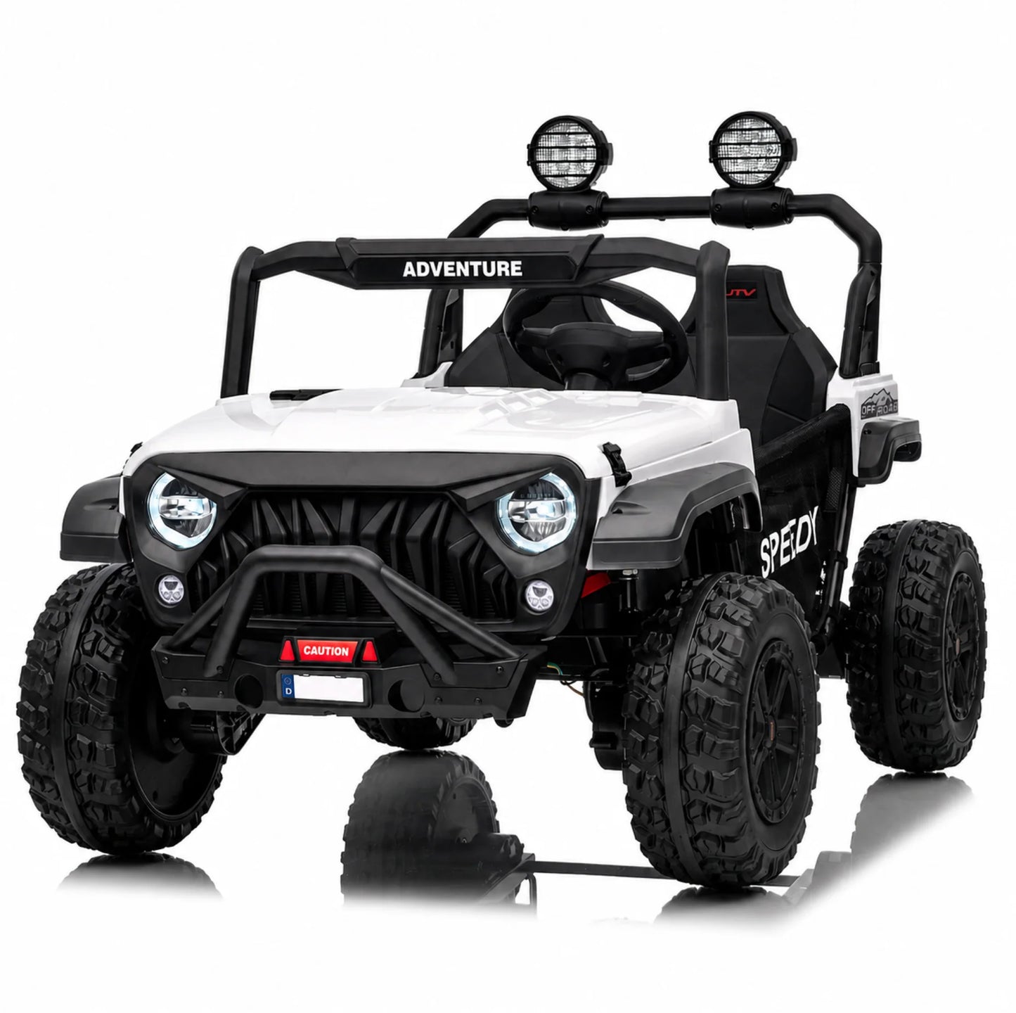 24V 2 Seater Electric UTV Ride-On Car for Kids – [Reinforced Metal Frame] | Jeep-Style Buggy with Remote Control
