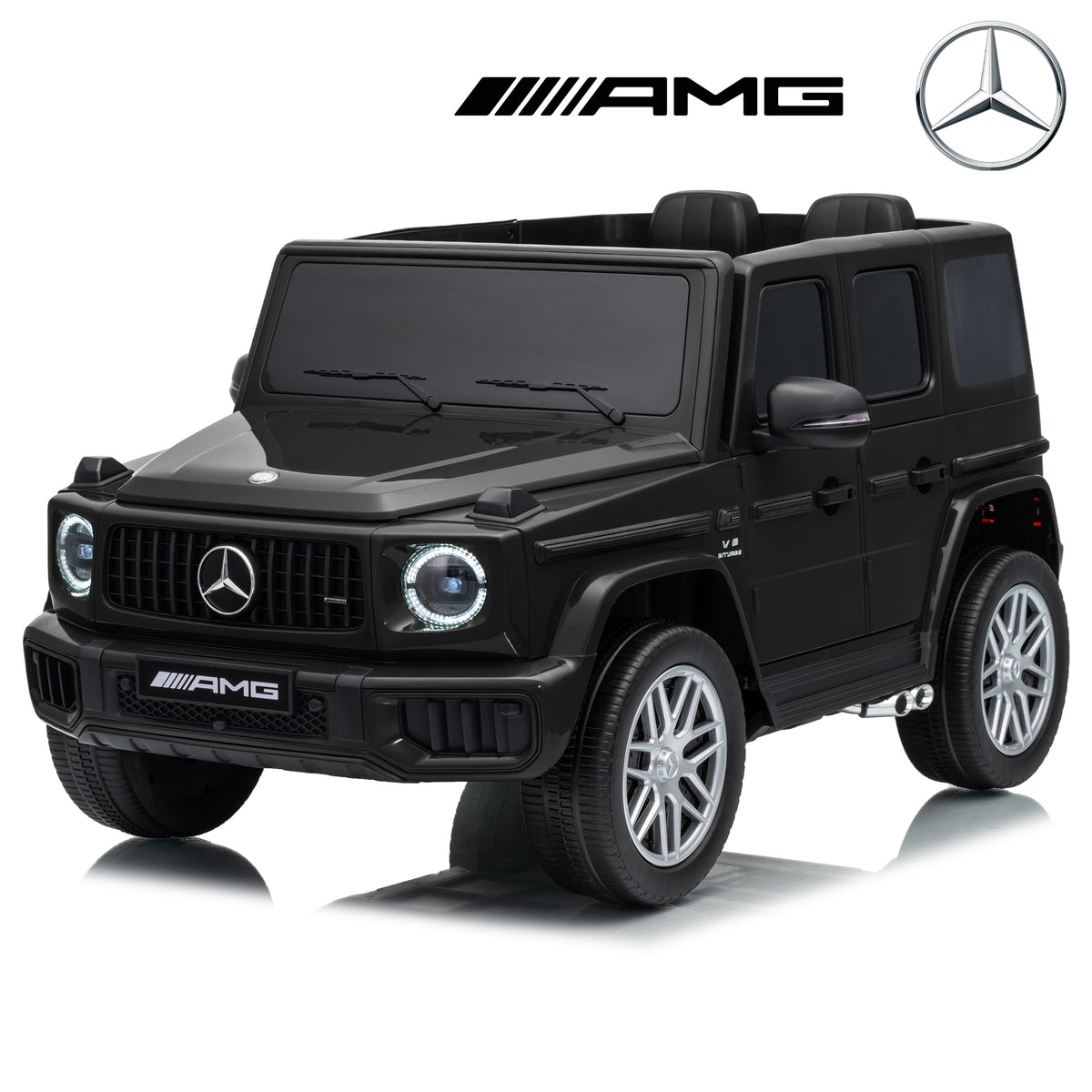 Licensed Mercedes Benz AMG G63 24V Kids' Ride On Car with Parental Remote Control, LED Lights