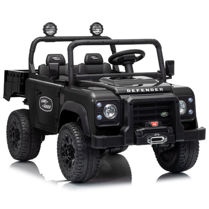 Official Licensed Classic Land Rover Defender 24V 2 Seater Kids Ride-On Car with Remote Control