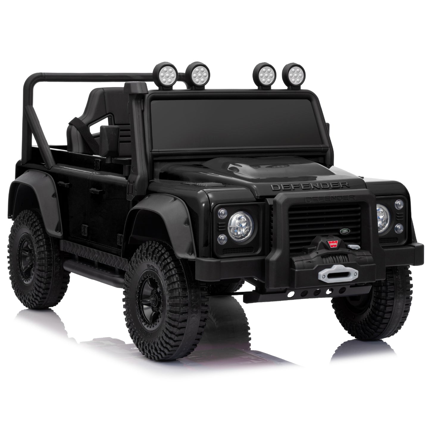 Officially Licensed Classic Land Rover Defender 110 SVX 24V Kids Ride-On Car with Remote Control