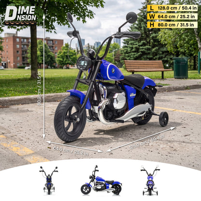 Official Licensed BMW R 18 24V Kids Ride-On Motorcycle with Auxiliary Wheels