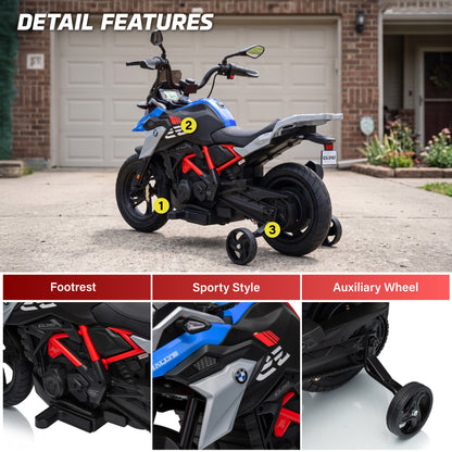 Official Licensed BMW G310 24V Kids Ride-On Motorcycle with Auxiliary Wheels