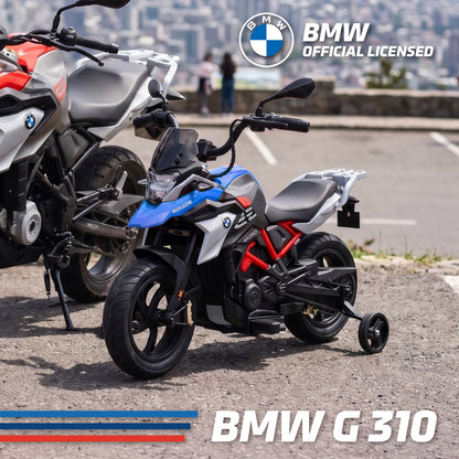 Official Licensed BMW G310 24V Kids Ride-On Motorcycle with Auxiliary Wheels