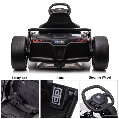 Go Kart 24V High-Speed Outdoor Racer Drifter with Seat Belt