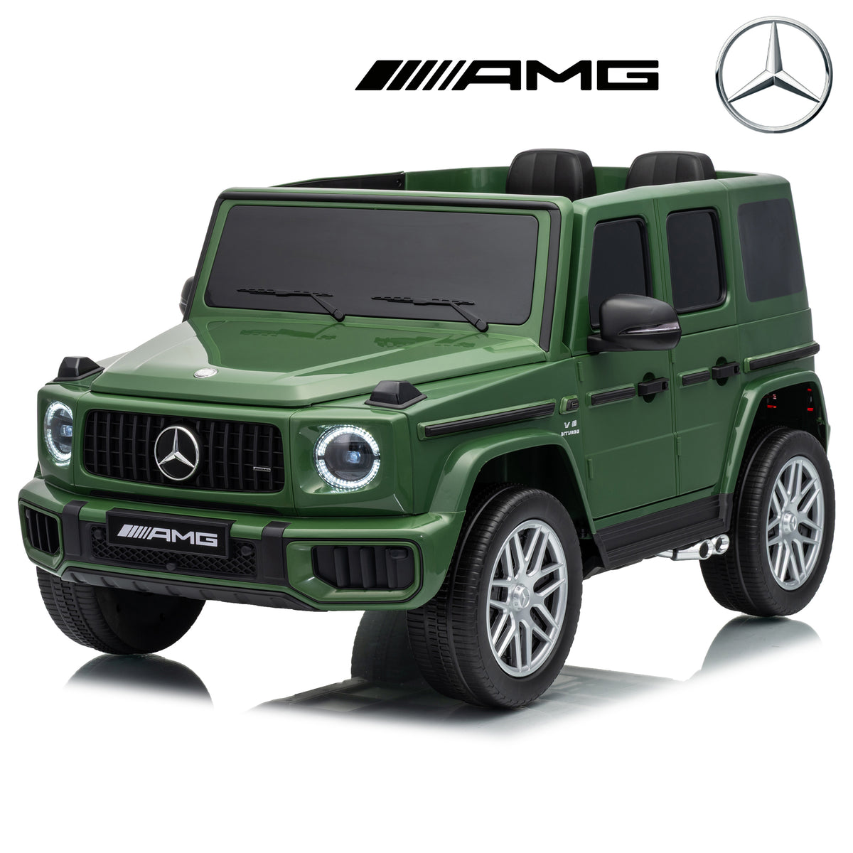 Licensed Mercedes Benz AMG G63 24V Kids' Ride On Car with Parental Remote Control, LED Lights