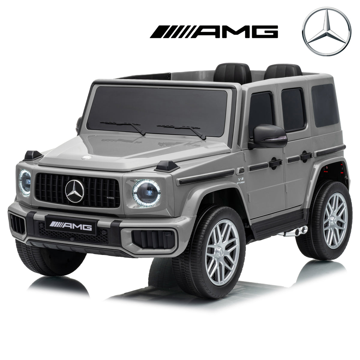 Licensed Mercedes Benz AMG G63 24V Kids' Ride On Car with Parental Remote Control, LED Lights