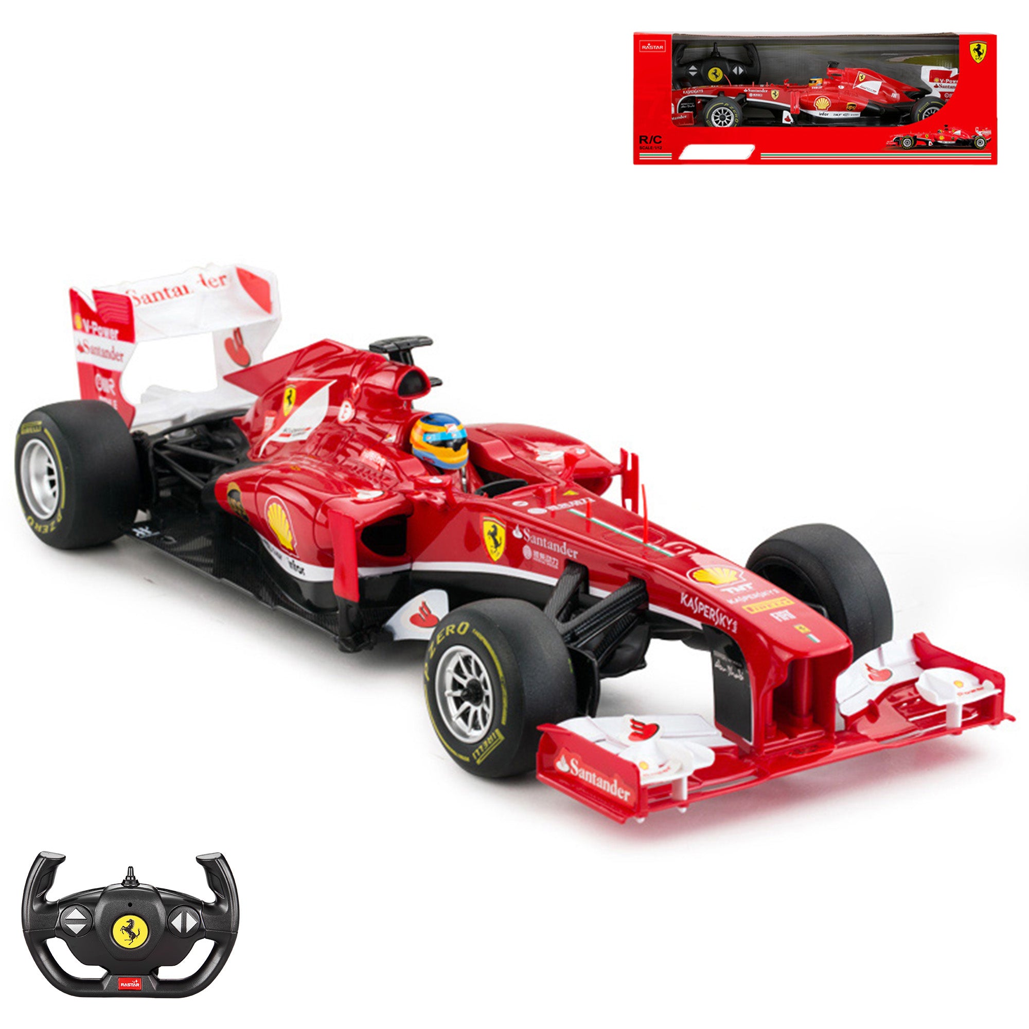 F1 Rc Racing Ferrari F1 RC Car 1/12 Scale Licensed Remote Control Toy Car, Official ...