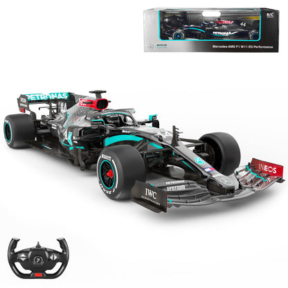 Mercedes-Benz F1 W11 EQ Performance 1/12 Scale Licensed Remote Control Toy Car, Official F1 Merchandise by Rastar