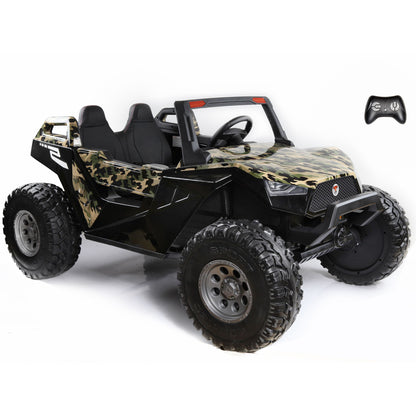 Dune Buggy Off-Road UTV with Remote Control and Rubber Tires 2 Seater 24V