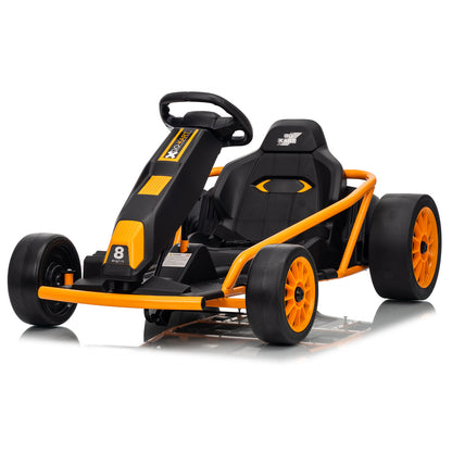 Go Kart 24V High-Speed Outdoor Racer Drifter with Seat Belt [Upgraded Design]