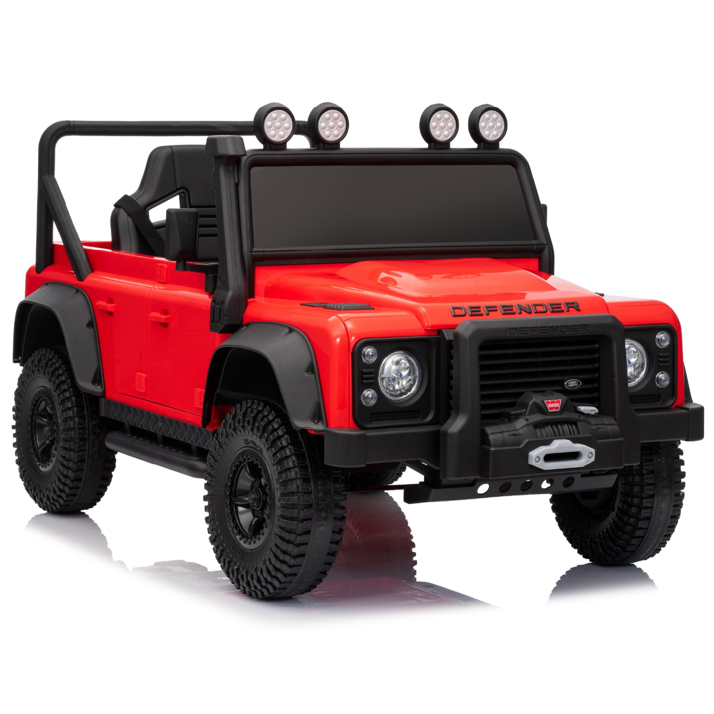 Officially Licensed Classic Land Rover Defender 110 SVX 24V Kids Ride-On Car with Remote Control