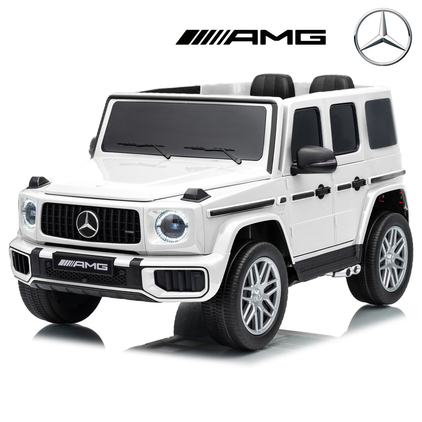 Licensed Mercedes Benz AMG G63 24V Kids' Ride On Car with Parental Remote Control, LED Lights