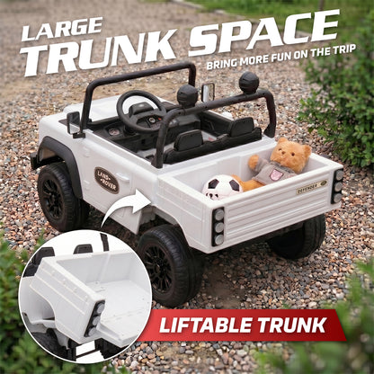 Official Licensed Classic Land Rover Defender 24V 2 Seater Kids Ride-On Car with Remote Control
