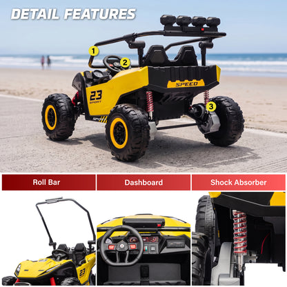 Desert Strike Buggy 24V 2 Seater Kids Ride-On UTV with LED Lights