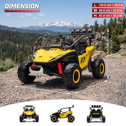 Desert Strike Buggy 24V 2 Seater Kids Ride-On UTV with LED Lights